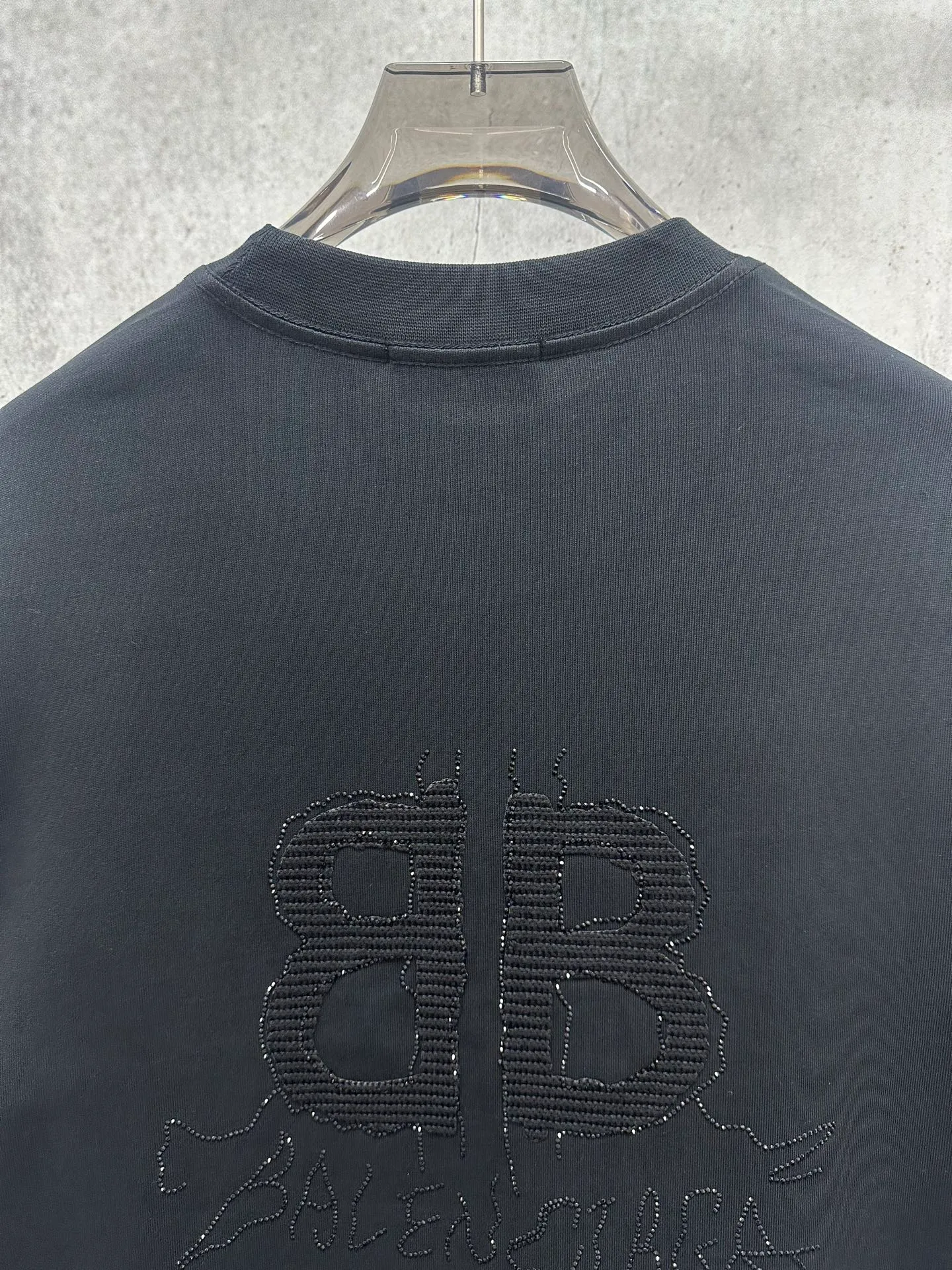 120💰 Balenciaga 2026ss 380g Versatile Same Style -Size：S M L XL -Color：Black
